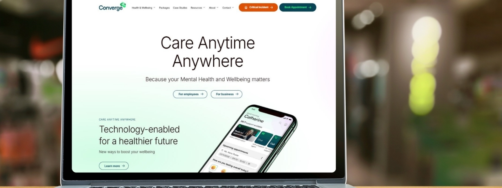 Book through the website