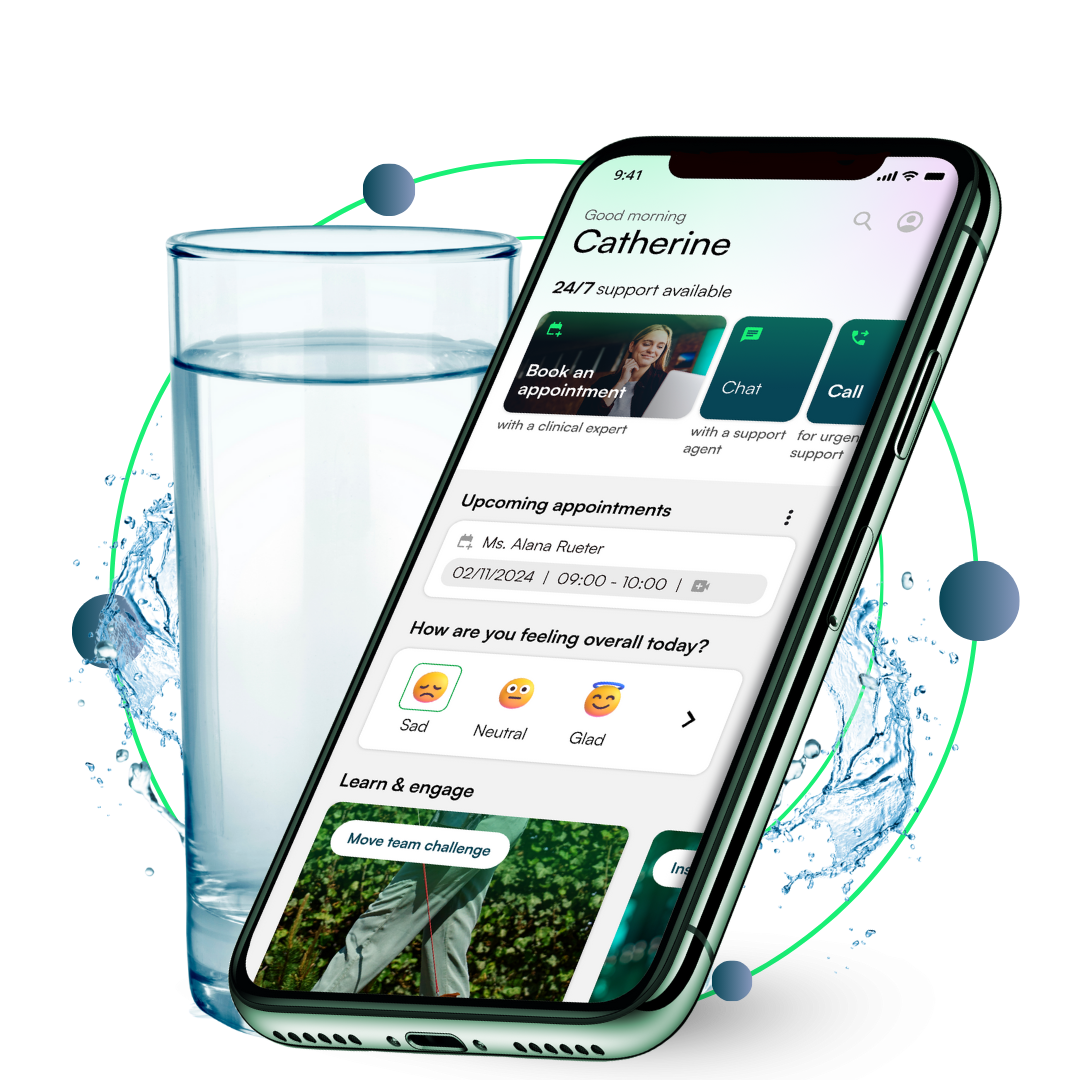 Converge App — Hydration module preview