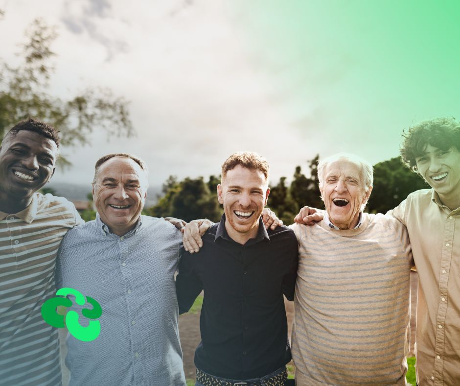 Illustration representing men's mental health support