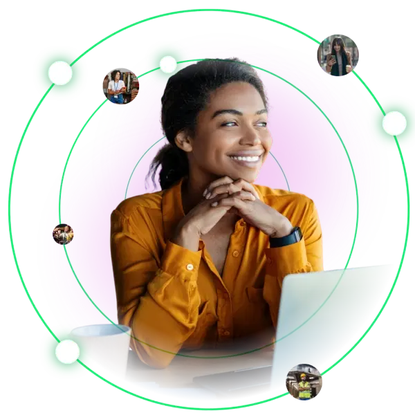 Happy staff member who's onboarded with her EAP