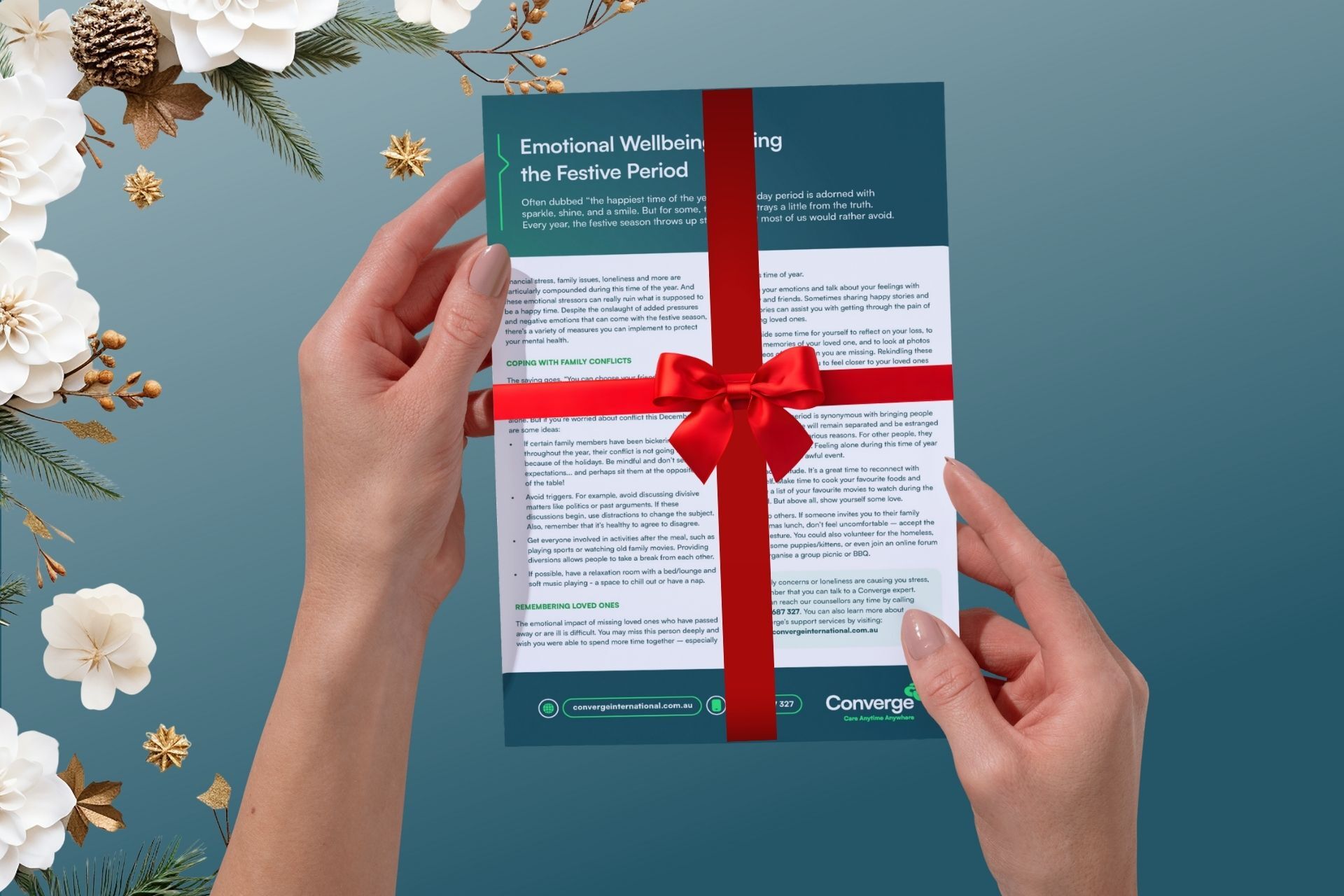 Holiday wellbeing tipsheets