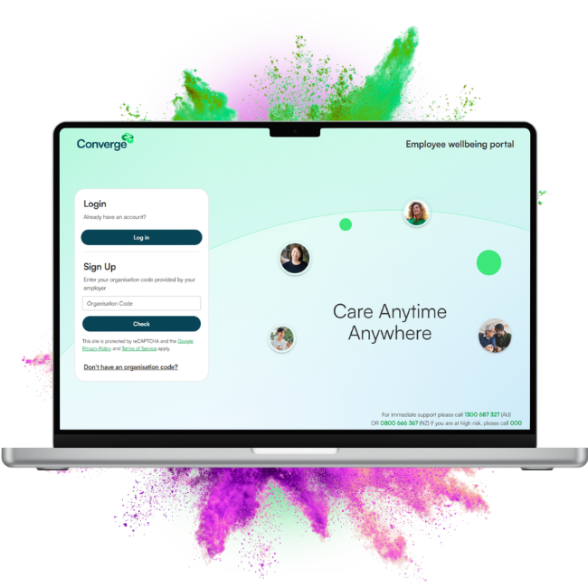 Wellbeing Portal access directly step 1