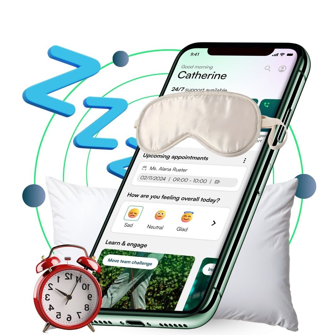 Converge App — Sleep Well module preview