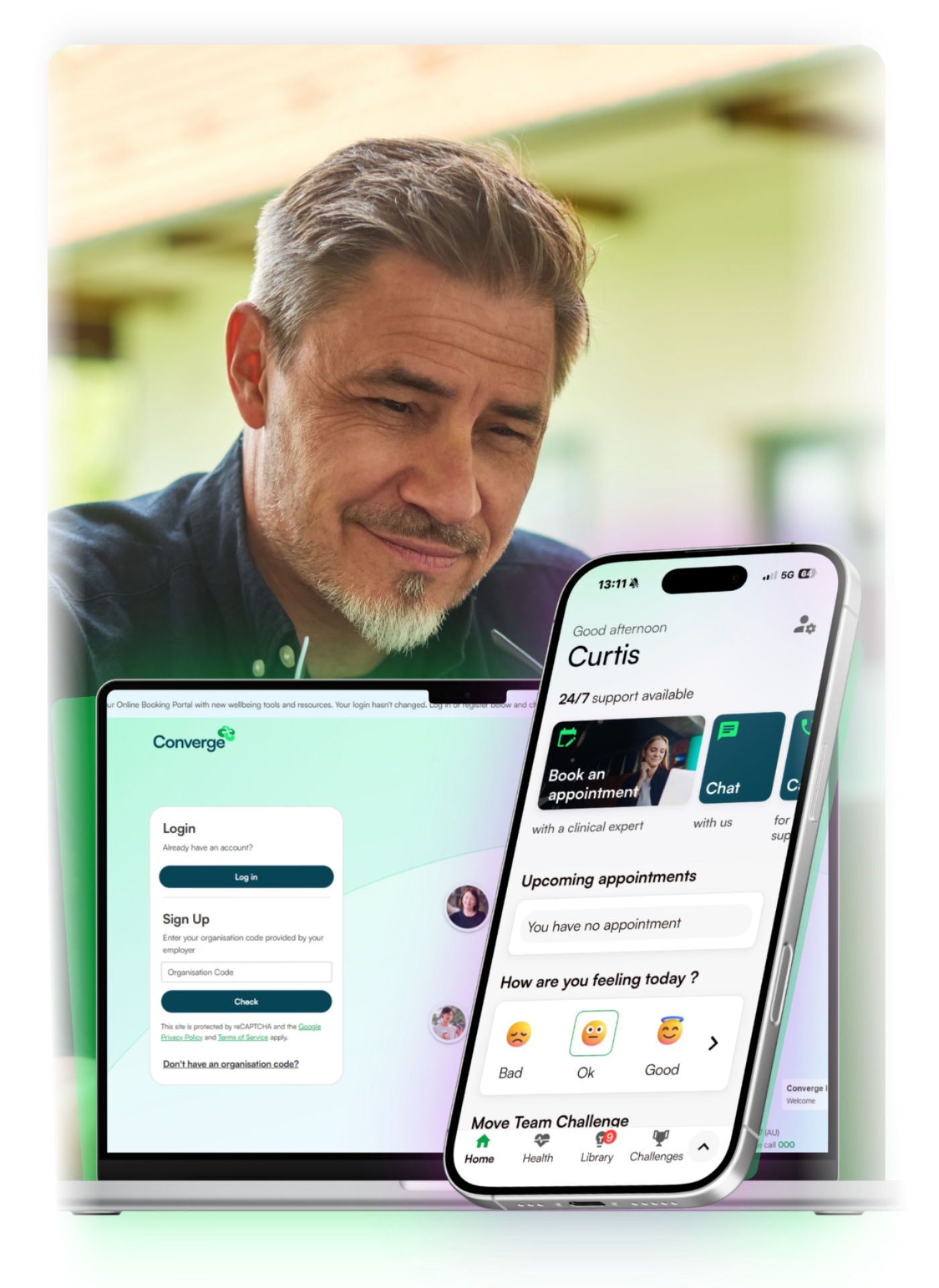 Neurodiversity support content in the Converge App