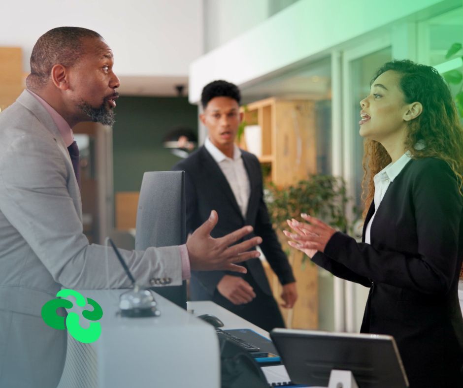 Illustration representing workplace aggression and safety